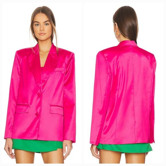Lovers and Friends Andie Blazer in Raspberry Pink Small - Picture 1 of 10